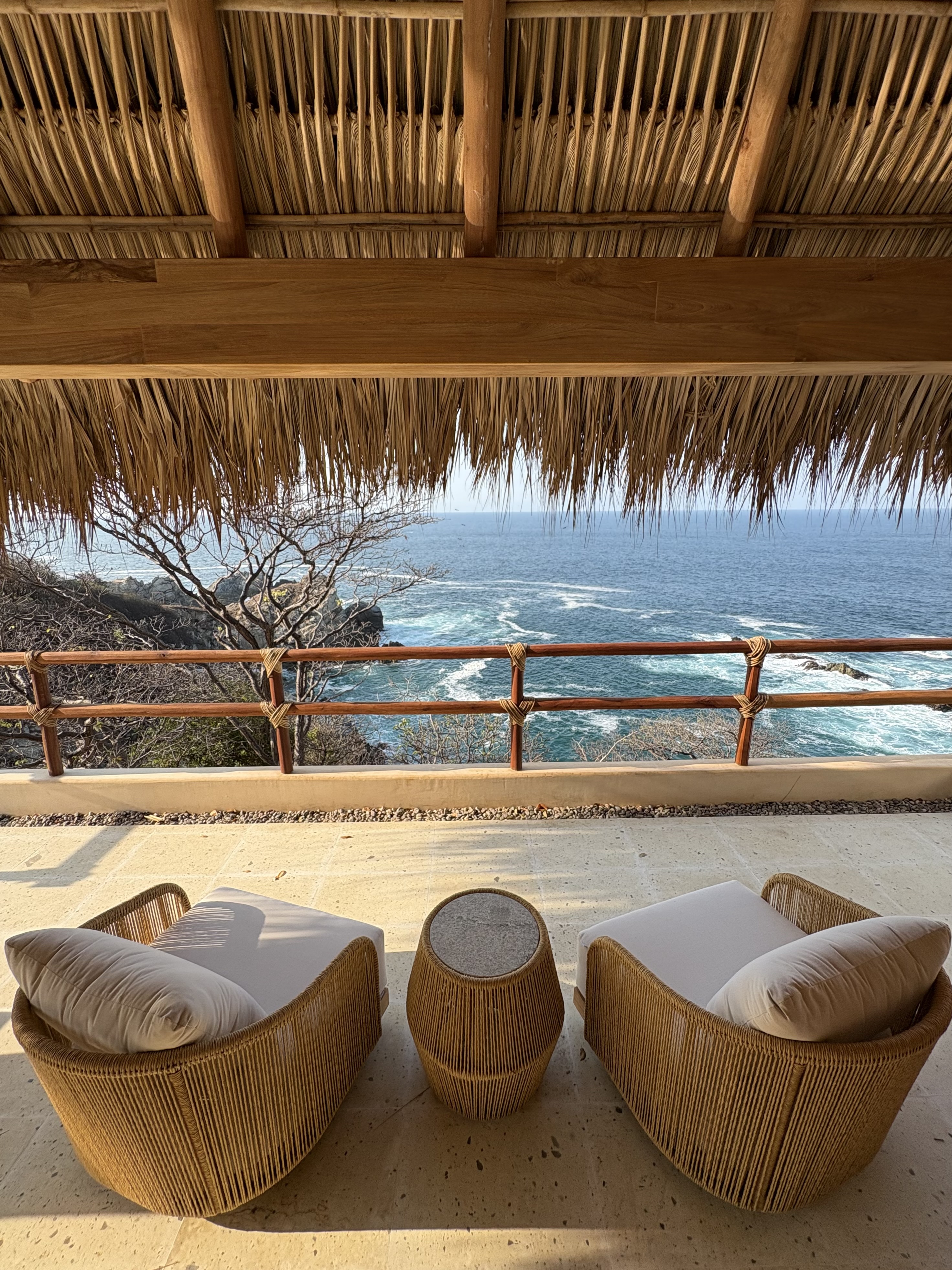 Palapa seating area